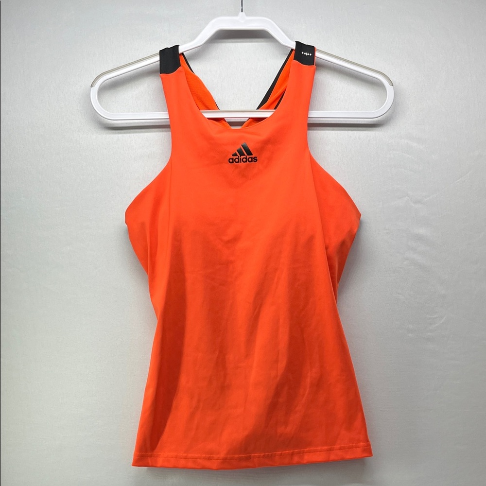 Adidas Vibrant Orange Athletic Tank